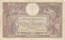 France 100 Francs - Luc Olivier Merson - 24-10-1918 - Serial X.5218