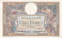 France 100 Francs - Luc Olivier Merson - 24-11-1909 - Serial Y.1153 - P.71