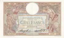 France 100 Francs - Luc Olivier Merson - 30-06-1937 - Serial G.55297 - P.69