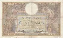 France 100 Francs - Luc Olivier Merson - 30-07-1915 - Serial A.2950
