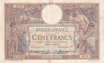 France 100 Francs - Luc Olivier Merson - 30-10-1918 - Serial V.5238 - VF - P.69