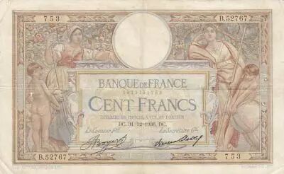 France 100 francs - Luc Olivier Merson - 31-12-1936 - S�rie B.52767