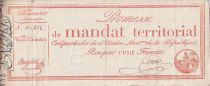 France 100 Francs - Mandat Territorial - 1796 - Without serial - P. A.84b