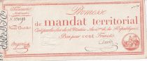 France 100 Francs - Mandat Territorial sans série - 1796 - SUP