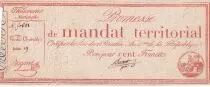 France 100 Francs - Mandate Territorial - 1796 - Serial 19- P. A.84