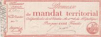France 100 Francs - Mandate Territorial - 1796 - Serial 20- P. A.84