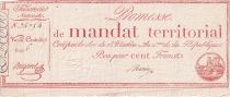 France 100 Francs - Mandate Territorial - 1796 - Serial 6 - P. A.84