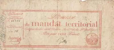 France 100 Francs - Mandate Territorial - 1953 - Serial 28