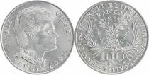 France 100 Francs - Marie Curie - 1984 - Argent
