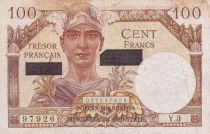 France 100 Francs - Mercure - Suez - 1956 - Série Y.3 - VF.42.03