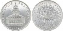 France 100 Francs - Panth&eacute;on - 1982 - Silver