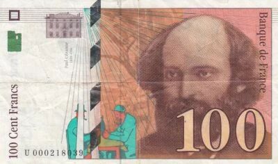 France 100 Francs - Paul C�zanne - 1997 U