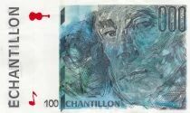 France 100 Francs - Ravel - Eiffel Type - Sample - 1992-2001