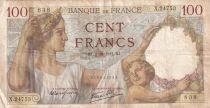 France 100 Francs - Sully - 02-10-1941 - S&eacute;rie X.24753