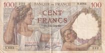 France 100 Francs - Sully - 09-11-1939 - Serial N.4064 - F to VF - P.94
