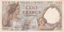 France 100 Francs - Sully - 14-09-1939 - Serial W.811 - P.94