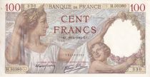 France 100 Francs - Sully - 23-04-1942 - Serial H.30380 - P.94
