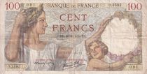 France 100 Francs - Sully - 26-10-1939 - Serial O.3593 - F - P.94