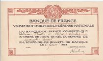 France 100 Francs - Versement d\'or pour la défense nationale - 02-02-1915 - TTB+