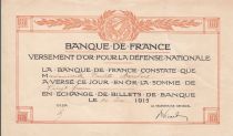 France 100 Francs - Versement d\'or pour la défense nationale - 14-12-1915 - TTB+