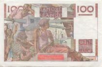 France 100 Francs - Younf Farmer - 07-02-1952 - Serial O.424