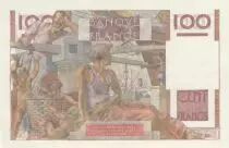 France 100 Francs - Young farmer - 01-10-1953 - Serial G.558