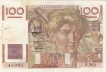 France 100 Francs - Young farmer - 01-10-1953 - Serial Z.563