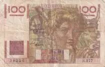 France 100 Francs - Young farmer - 02-12-1948 - Serial N.277