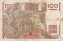 France 100 Francs - Young farmer - 02-12-1948 - Serial U.270