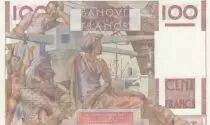 France 100 Francs - Young farmer - 06-08-1953 - Serial Z.551