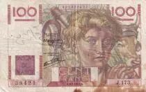 France 100 Francs - Young farmer - 09-01-1947 - Serial J.173