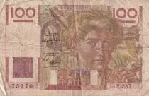 France 100 Francs - Young farmer - 15-04-1948 - Serial V.237
