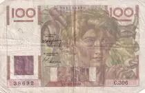 France 100 Francs - Young farmer - 17-02-1949 - Serial C.306 - F.28.22