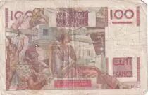 France 100 Francs - Young farmer - 31-10-1946 - Serial E.121 - F.28.10