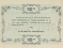 France 100 Francs, 1940 - WWII - Romilly-sur-Seine Serial A