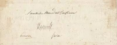 France 100 Francs 1796 sans s�rie - V�rificateur