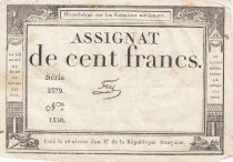 France 100 Francs 18 Nivose Year III - 7.1.1795 - Sign. Fere - Serial 2379