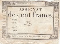 France 100 Francs 18 Nivose Year III - 7.1.1795 - Sign. Fere - Serial 3316