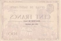 France 100 Francs 1940 - City of Saint-Omer, Serial A