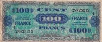 France 100 Francs Allied Military Currency - 1944 - Serial 4 - 28825213