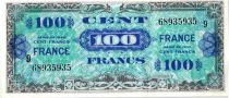 France 100 Francs Allied Military Currency - 1944 Serial 9 68935935