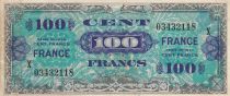 France 100 Francs Allied Military Currency - 1945 Serial  X 03432118