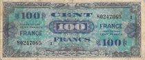France 100 Francs Allied Military Currency - 1945 Serial 2 - F