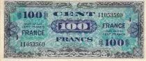 France 100 Francs Allied Military Currency - 1945 Serial 4 - VF
