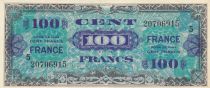 France 100 Francs Allied Military Currency - 1945 Serial 5 - XF