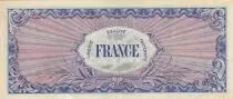France 100 Francs Allied Military Currency - 1945 Serial 7 - VF+