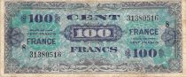 France 100 Francs Allied Military Currency - 1945 Serial 8 - F