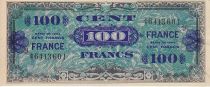 France 100 Francs Allied Military Currency - 1945 Serial 9