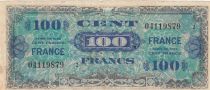 France 100 francs American printing - 1944 - Serial 2