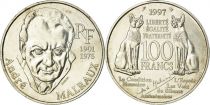 France 100 Francs André Malraux - 1997 Argent
